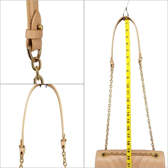 Louis Vuitton New Wave Chain Bag MM Noisette Hazelnut Brown Leather Crossbody - Picture 11 of 16